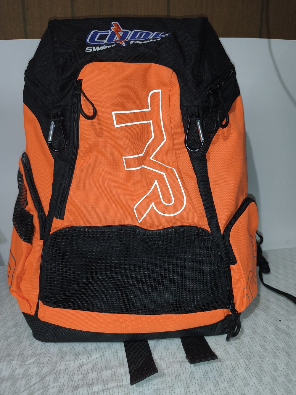 Tyr Alliance Backpack 45L orange  Black Gym Pool Bag Ergonomic Wet Dry Storage